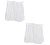 YARNOW 2pcs Dollhouse Curtain Miniature Window Decoration Cozy Romantic Scale Furniture Accessory for DIY Dolls House Scene Enhancing Imaginative Play and Home Ambiance