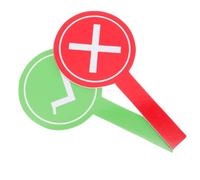 YARNOW 2Pcs Double Sided Handheld Paddles for Events True False Voting Signs Games Versatile Whiteboard Props for Classroom Activities Parties Gatherings Fun Game Judges
