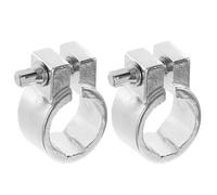 YARNOW 2pcs Drum Rack Memory Lock Metal Clamps for Tom Drum Mount with Quick Installation and Stable Performance Suitable for Gigs and Home Use