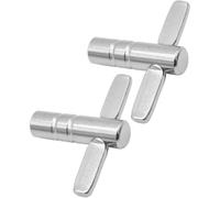 YARNOW 2pcs Drum Tuner Key Tool for Drum Kit with Ergonomic T-shaped Handle and Portable Iron Construction for Drummers and Percussionists to Tune
