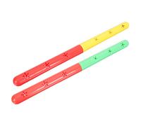 YARNOW 2Pcs Dual Color Relay Transfer Sticks Skid for Track Running Sports Training and Field Relay Races
