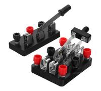 YARNOW 2pcs Educational Double Throw Electrical Switch Set for Science Circuit Experiment, Single and Double Pole Knife Switches with Reliable Performance and Precision Control,