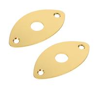 YARNOW 2pcs Electric Guitar Jack Cover Cat-eye Shape Outer Pad for Guitar Output Jack Cover Wearable and Practical Input Connector Blank Socket Plate