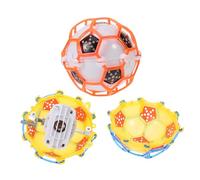 YARNOW 2pcs Electric Luminous Jumping Football for Creative Glowing Bounce Ball for Childrens Hand Foot Coordination Night Play Party and Outdoor Fun Random Color