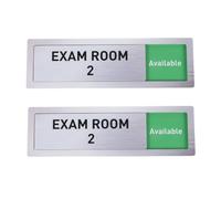 YARNOW 2pcs Exam Room In Use Sliding Status Sign, Consultation Room Slider Indicator for Clinic, Vacant Occupied Display Privacy Sign for Hospital Office Door