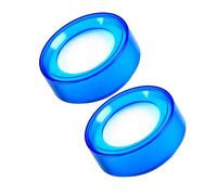 YARNOW 2pcs Financial Money Counting Sponge Finger Damper Plastic Round Sponge Cup Easy to Clean Timesaving Efficiency Non-Greasy Moistener for Banking Office Cashiers and Bank Tellers