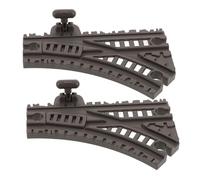 YARNOW 2Pcs Flexible Train Track for Plastic Railroad Accessory for Creative Play Compatible with Standard Train Space for Thrilling Rides and Educational Fun
