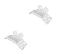 YARNOW 2pcs Floating Turtle Pier with Suction Cup Turtle Dock Basking Platform Easy to Clean Use Durable Material Perfect for Aquatic Environment