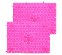 YARNOW 2pcs Foot Massage Reflexology Pad Pressure Mat for Feet Soft Massage Plate Non-Slip Design for Bathroom for Stress Relief and Pain Relief While Standing