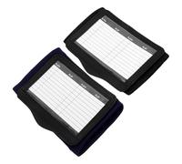 YARNOW 2pcs Football Armband Playbook Wristbands with Transparent Window Softball and Baseball Coaching Accessories for Sports Strategy Communication and Player Training