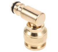 YARNOW 2pcs Garden Hose Quick Connect Fittings 90° Elbow Design 360° Swivel Function Brass Hose Pipe Connectors Withstand Hot Temperatures for Home Outdoor Use