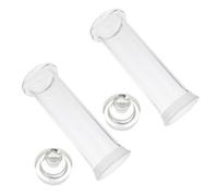 YARNOW 2pcs Glass Specimen Bottles Heat Resistant Smooth Surface Sturdy Laboratory Sample Vials for Professional Use and Beginners in Laboratories