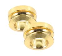 YARNOW 2pcs Golden Copper Guitar Strap Button Endpin Caps for Classical and Electric Guitars Reliable and Easy Installation for Performances and Recordings