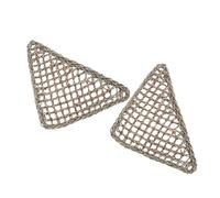 YARNOW 2Pcs Grass Fibers Hammock Bed for Small Reptiles Comfortable Triangle Lizard Sleep Bed for Bearded Dragons Geckos Anoles and Iguanas Easy to Clean and Assemble