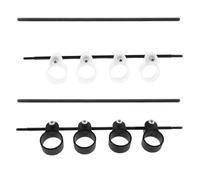 YARNOW 2pcs Guitar Finger Extension - Adjustable Finger Expander For Acoustic Electric Bass Guitar - Beginner Hand Stretcher Black And White - Musical Instrument Auxiliary Exercise Kit 7.94x1.53x0.55"