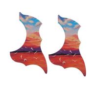 YARNOW 2pcs Guitar Pickguard Self Adhesive Guitar Protection Accessory for Home Use Durable and Decorative Design with Unique Patterns to Showcase Your Personality