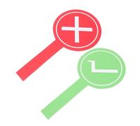 YARNOW 2Pcs Handheld Double Sided Voting Paddles Yes No Signs for Events Game Judges Tool Easy Handling for Parties and Gatherings Versatile Fun Decor for Game Enthusiasts