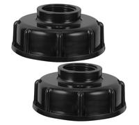 YARNOW 2pcs Heavy Duty IBC Tote Adapter Cap Dual Female Thread to Water Hose Connector for Garden Irrigation Industrial Use Durable Tank Fitting