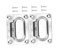 YARNOW 2PCS Heavy Duty Stainless Steel Handle Recessed Flush Pulls for Boat Hatch Kayak Carry Handles Yacht Floor Lockers