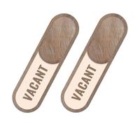 YARNOW 2pcs House Number Booking Spa Office Shop Sign 6.5x4.5inch Acrylic Sliding Status Indicator Aesthetic Design for Hospitals and Schools