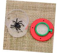 YARNOW 2pcs Insect Observation Box with Dual Magnifier Lenses Abs Material Lid Breathing Outdoor Educational Bug Viewer