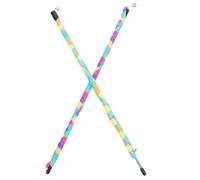 YARNOW 2Pcs Interactive Cat Teaser Stick with Colorful Ribbons for Indoor Cats Kitten Play String Pet Supplies Random Color Random Color