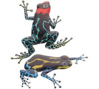 YARNOW 2pcs Iron Frog Wall Hanging Decoration for Home, Creative Blue Amphibian Shape Lifelike Appearance, Wall Ornament for Spring and Bars Home Decor