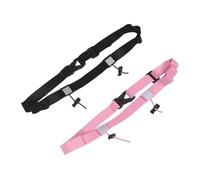 YARNOW 2pcs Marathon Bib Strap Adjustable Elastic Race Number Belt with Loops Reflective Running Bib Holder for Runners Cycling Race Day