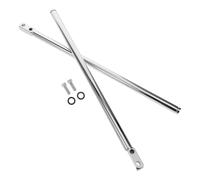 YARNOW 2pcs Metal Footrest Attachment for Office and Gaming Chairs with Compact Design and Easy to Clean Silver Finish, Comfortable Foot Support for Home and Work Use