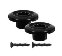 YARNOW 2pcs Metal String Tree Bass String Retainer Guide with Stylish Design Sl lack Finish Stable Lock Prevents Loosening Locking Nut for Bass Players