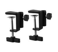 YARNOW 2pcs Microphone Bracket with Metal Base C Clamp Mic Mount for Tabletop Use Compact and Sturdy Holder for Recording and Events Protects Desk Surface