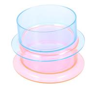 YARNOW 2pcs Multi-function Small Pet Food Feeding Holder with Sturdy and Stable Base, Plastic Guinea Pig and Rabbit Bowl for Feeding and Watering, Chic Look with Simple Structure