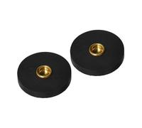 YARNOW 2pcs Non-slip Cello Rest Pads with Brass and Rubber Material round Shape Cello Spike Holders Protecting the Floor Portable Endpin Anchors and Lovers