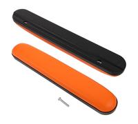 YARNOW 2pcs Padded Wheelchair Armrest Pads with Sponge Cushion, Detachable Arm Rest Replacement for Senior Wheelchair Users, 22.5cm Hole Distance, Orange Support Cushions for Mobility