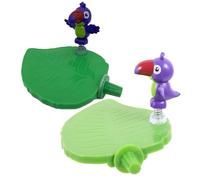 YARNOW 2Pcs Parrot Bird Platform Perches Leaf Design Plastic Stand Branches for Small Birds Cage Accessories Parakeet Play Gym Grinding Perch Rest Spot