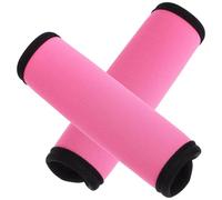 YARNOW 2pcs Pink Detachable Anti-slip Barbell Pad with Protective Cover for Pull-up Bar and Dumbbells, Polyester Weightlifting Mat for Indoor Gym Equipment