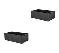 YARNOW 2pcs Planter Bag Potato Planting Bag for Garden Root Control Easy to Use and Store Black