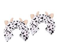 YARNOW 2pcs Plush Cotton Dog Collar Soft Neck Cone for Pets Protective Cone Adorable Lightweight and Washable for Comfort