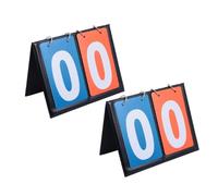YARNOW 2pcs Portable Flip Scoreboard Dual Sided Basketball Scorekeeper for Schools Tournaments and Competitive Matches Lightweight Sports Score Display System