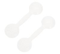 YARNOW 2pcs Portable Handheld Eye Occluders for Dual- Test Eye Plates White Design Convenient Chart Pointer for School Examination