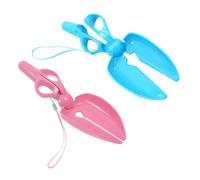 YARNOW 2pcs Portable Pooper Scooper Dog Litter Picker Scissor-style Waste Collector for Dogs Cats Grass Walks Garden Plastic Easy Clean Lightweight for Outdoor Use