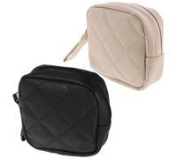 YARNOW 2pcs Portable Sanitary Napkin Storage Bags for Women, Pu Material Square Tampon Pouch with Quick, for Backpacks and Elevators, Small Size for Purse Storage