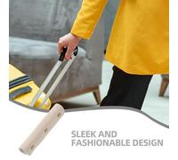 YARNOW 2pcs Pu Leather Luggage Bag Handle Protector Wraps for Purses and Suitcases, Easy to Operate, Labour-saving Handbag Handle Covers in Beige for DIY Travel Accessories