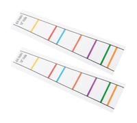 YARNOW 2pcs Pvc Violin Finger Placement Decals for 4/4 Size Violins, Finger Position Guide Stickers for Beginners to Learn Scales and Accuracy