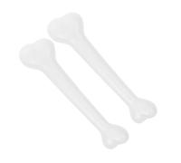 YARNOW 2pcs Realistic Small Fake Bones Plastic Halloween Decoration Ornaments for Spooky Skeleton Decor Lightweight Props for Haunted House and Party Setup