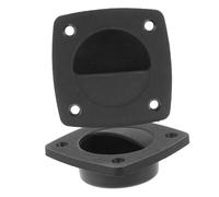 YARNOW 2pcs Recessed Pull Handle for Boats Flush Lift Ring Durable Nylon Hatch Door Handle for Yacht Cabin Cupboard Doors