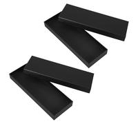 YARNOW 2pcs Rectangle Cardboard Tie Boxes with Lids for Necktie Sets, Sturdy Paper Gift Boxes Providing Lasting Protection and Stylish Presentation for Business Occasions and Gifting
