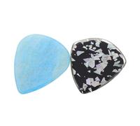 YARNOW 2pcs Resin Guitar Picks for Electric Bass Acoustic Guitars Enhanced Grip Multi-instrument Compatibility for Recordings Various Styles