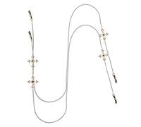 YARNOW 2pcs Retro Metal Glasses Chain for Women Gothic Eyeglass Necklace Straps with Hollow Copper Design Eyewear Holder for Outdoor Halloween and Festive Occasions Stylish Spectacle