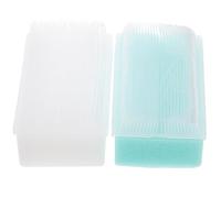 YARNOW 2Pcs Reusable Bath Hair Scrubber Soft Sensory Massage Brushes for Newborns Sponge Material Comfortable Gentle Scalp Cleaning Portable Kit with Green and White Brushes